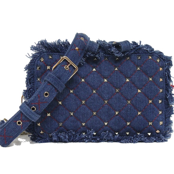 New Frayed Rockstud Spike Denim